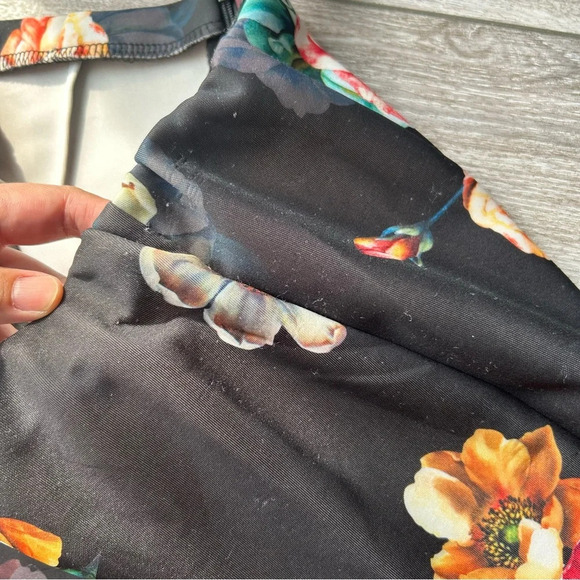 NWT Another Story Floral Print Midi Skirt with Fluted Hem Mermaid Skirt - Picture 14 of 15